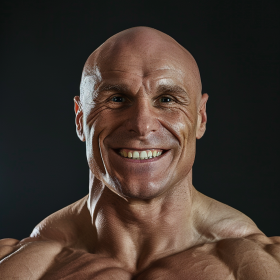 r39p3r portrait photo face of male white bodybuilder smiling. 3 067e47c0 fd91 43b5 856b 9075b38ade33